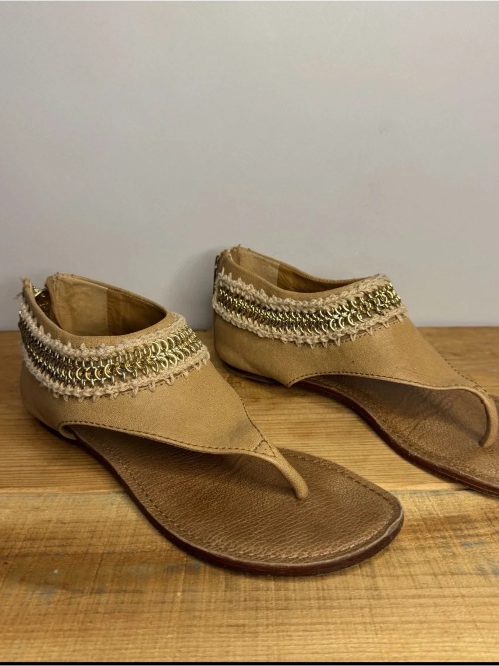 Tory Burch tan leather